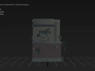 JP-Style urban structure Low-poly 3D model