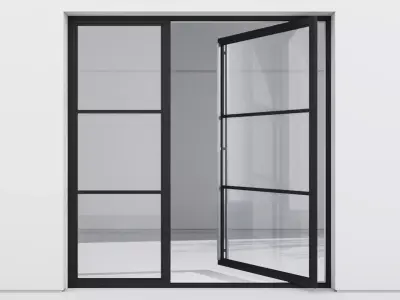 Aluminium door 171 3D model
