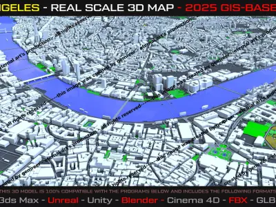 London City 3D Map - 2025 Gis Data 3D model