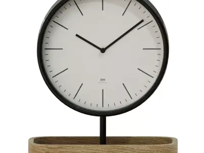 table clock 16 3D model