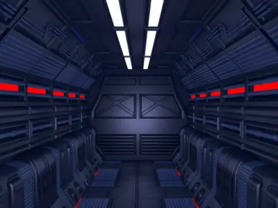 Sci Fi Corridor 3D model