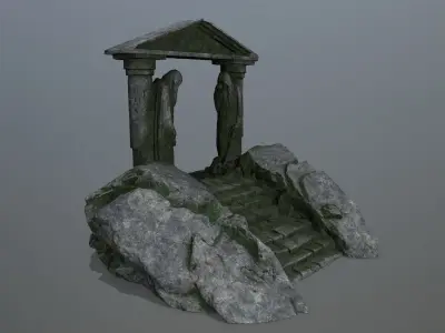 Souls Gate Low-poly 3D model