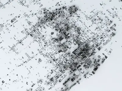 Toronto Streets and Buildings 3D model