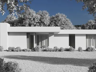 modern villa house 3D model