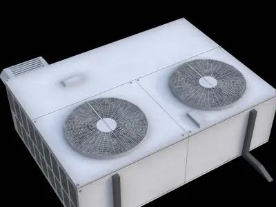 AC Roof Unit Low-poly 3D model
