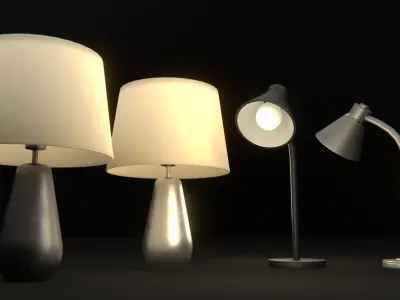 Interior Lights Low-poly 3D model