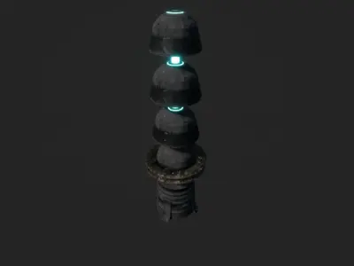 star wars sci-fi Mygeeto stuff Low-poly 3D model