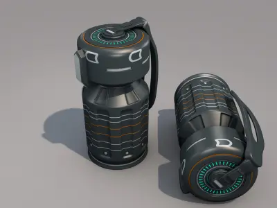 Sci fi Grenade 3D model