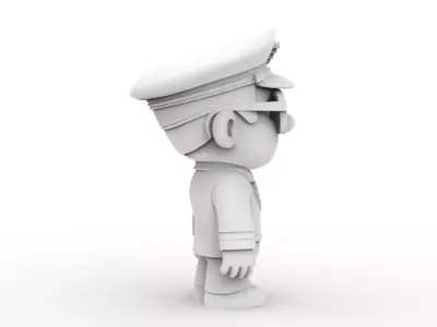 Pilot Character 3D Printable 3D print model
