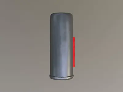 Realistic Metal Mailbox on Post Low Poly Low-poly 3D model