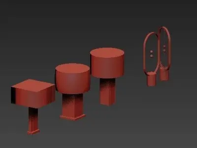 Table lamp 4 3D model purchase