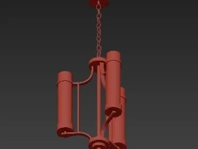 Milan Collection 3 Light Vintage Gold  3D model