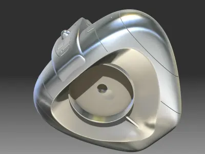 The Tripods silver ball 3D print model