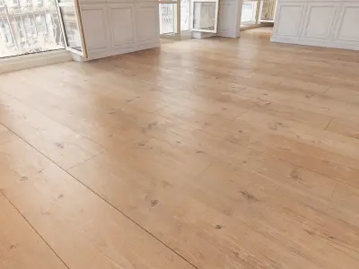 Wooden floor 21 WITHOUT PLUGINS 3D model