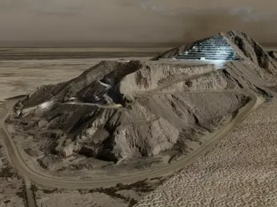 Pyramid Quarry Landscape 3D model