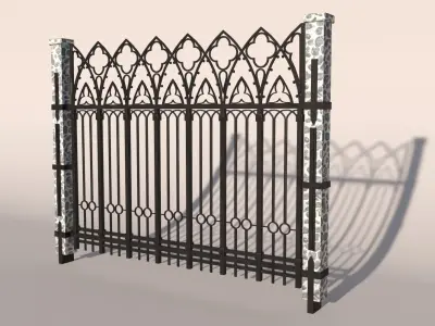 Fence 02 3D model