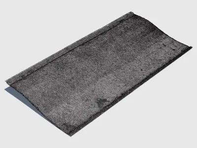 Smooth Red Curb 3D model
