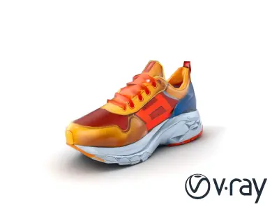 Bold Street Runner Sneaker model pack Low-poly 3D model