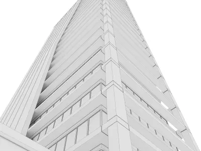 Highrise office building  No  2 3D model