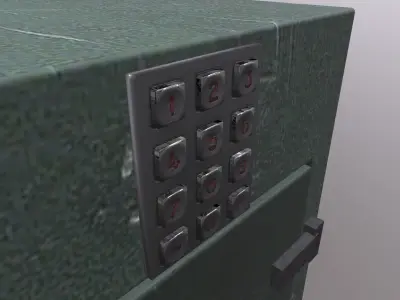 Safe Box  Low-poly 3D model