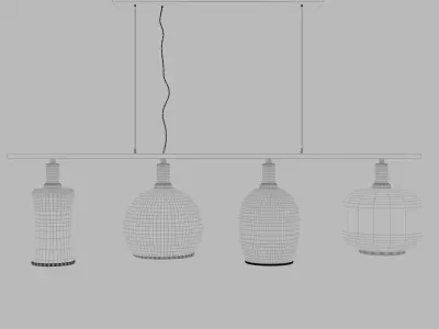 Telesto pendant lamp 3D model