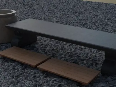 3D MODEL EUROPEAN BENCH 3D model