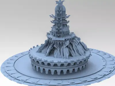 Necromancer island tower 2 3D model
