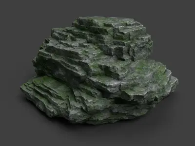 Rock 8-9 Low-poly 3D model