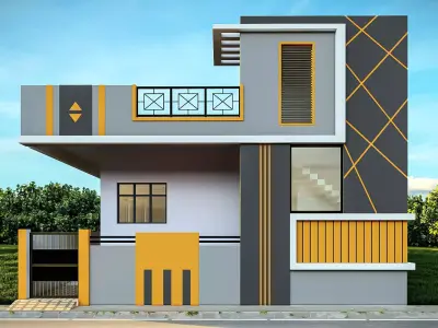 Single floor home with lumion file 3D model