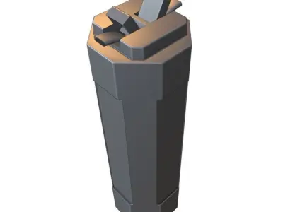 Scifi concept bottle 3D model