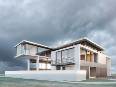 Modern House 3D model 30