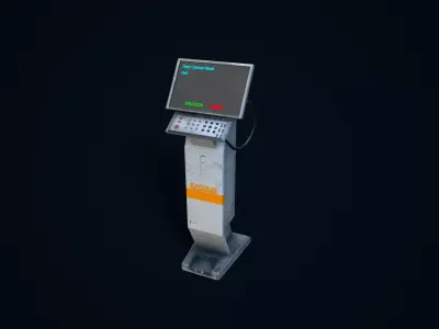 Sci-Fi Console Low-poly 3D model