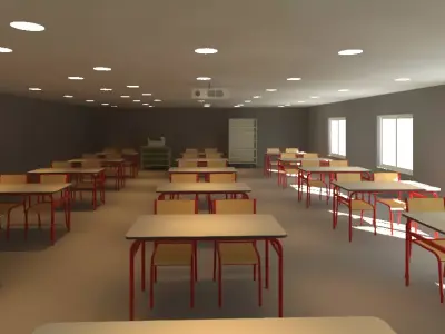 Real Classroom environment 3D model