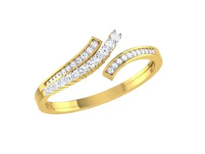 Women Ring Render 3dm STL OBJ FBX Details 3D print model 15