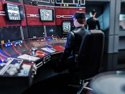 Set 3 - Docking bay Command Office 1-18 scale Kenner Hasbro 3D Model Pack