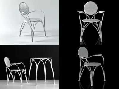 Rain Armchair Free 3D model