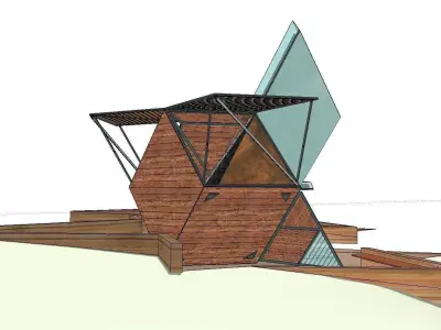 Creative Design-Holiday Cabin-050 3D model purchase