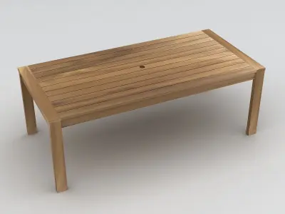 Dinning set out door 3D model