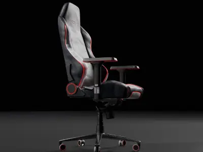 Sci-Fi Desk Chair  Low-poly 3D model