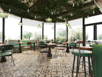 Coffee Shop - Bar 3D model