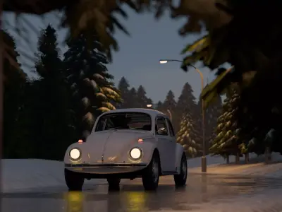 Snowy Highway 3D model