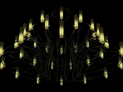 Modern ceiling lamp 3D model buy