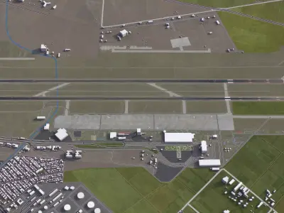 Mashhad - 3D Airport Model Low-poly 3D model