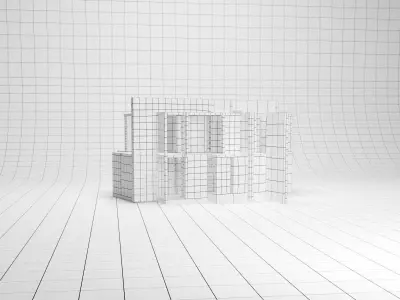 House VI Peter Eisenman Low-poly 3D model