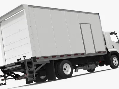  Isuzu FTR Vehicle Cargo Transporter 2025 White Simplified 