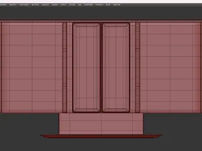 VINCENT SIDEBOARD II Low-poly 3D model