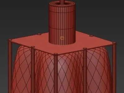 Stained glass ceiling 3D model
