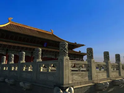 Hall of Supreme Harmony Forbidden City Beijing China 3D model