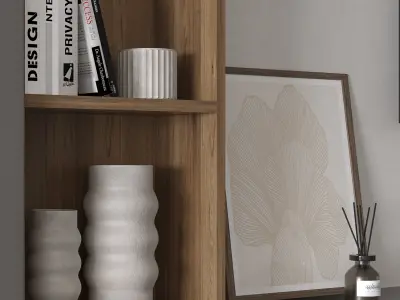 TV Wall Set 03  3D model