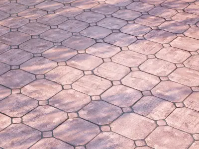 Mrf Pavement Set04 Low-poly 3D model